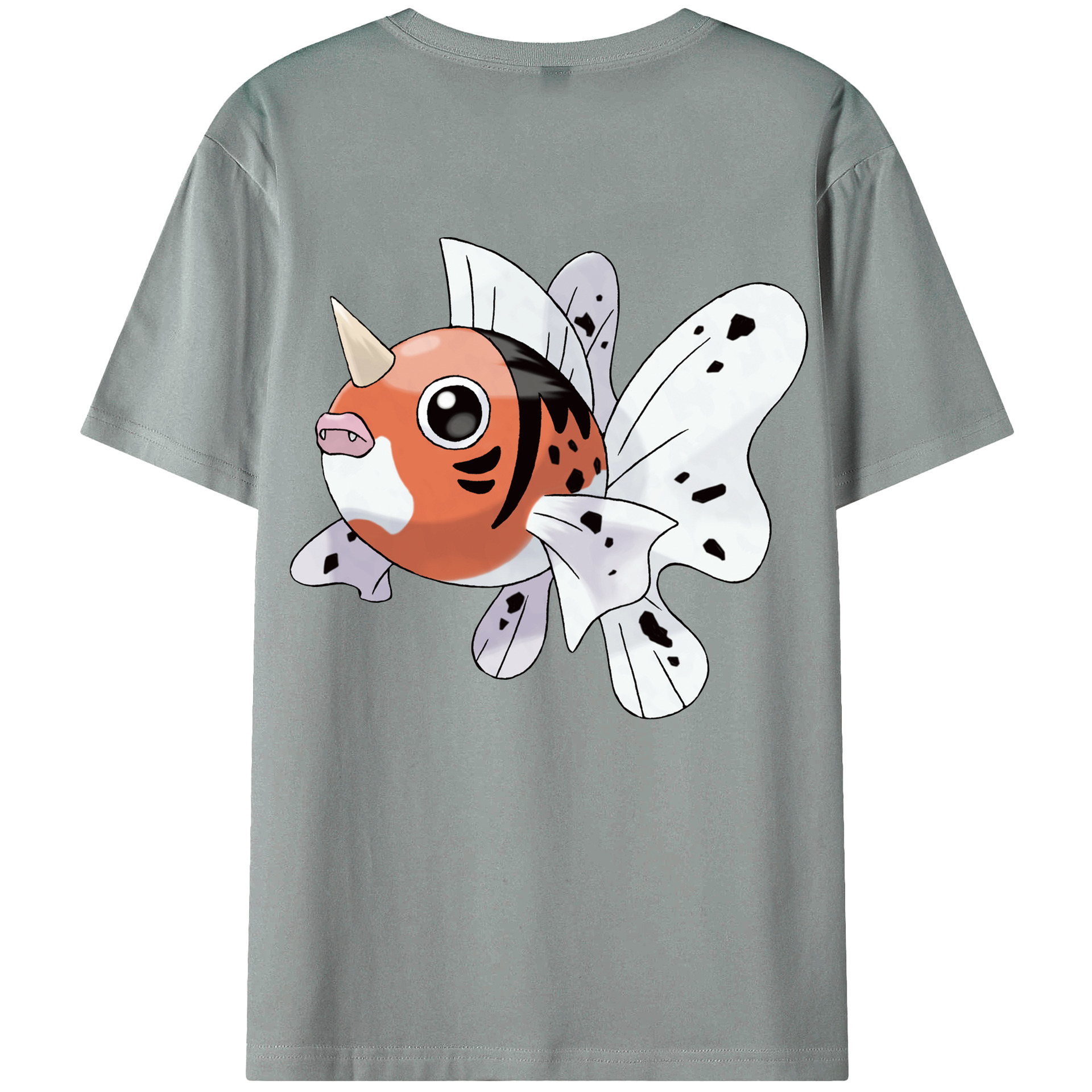 （画像用） ポケットモンスター Pokémon 綿100％ メンズ半袖Tシャツ（バックプリント） 通気性